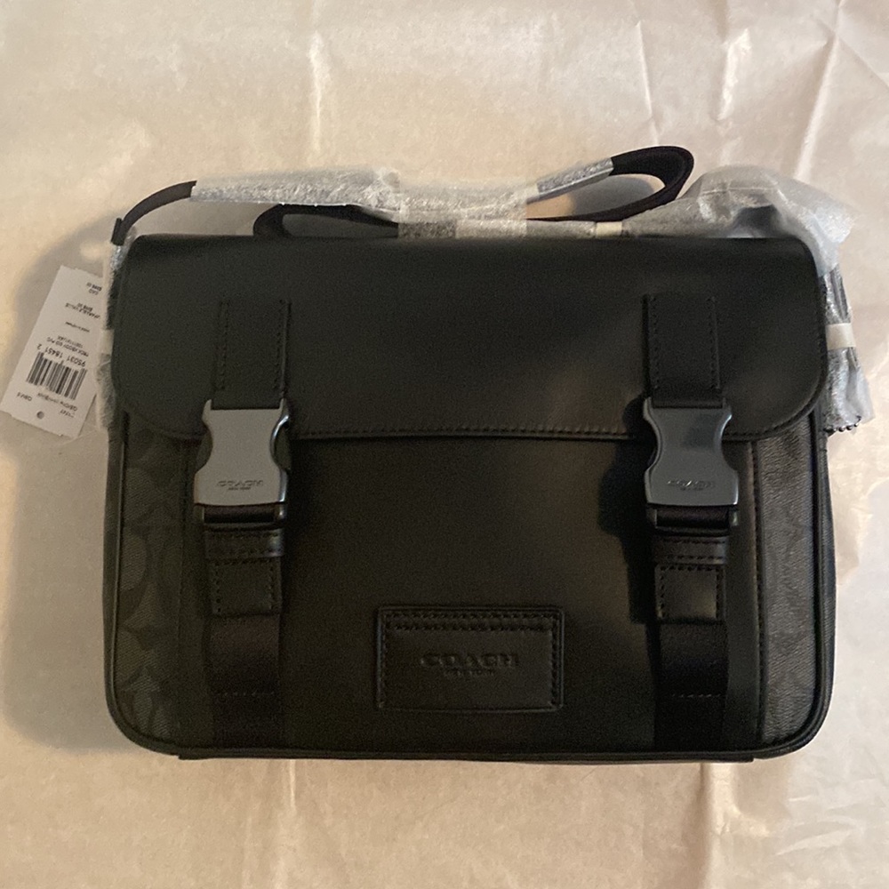 Coach Track Crossbody In Signature Canvas - Picture 5 of 9